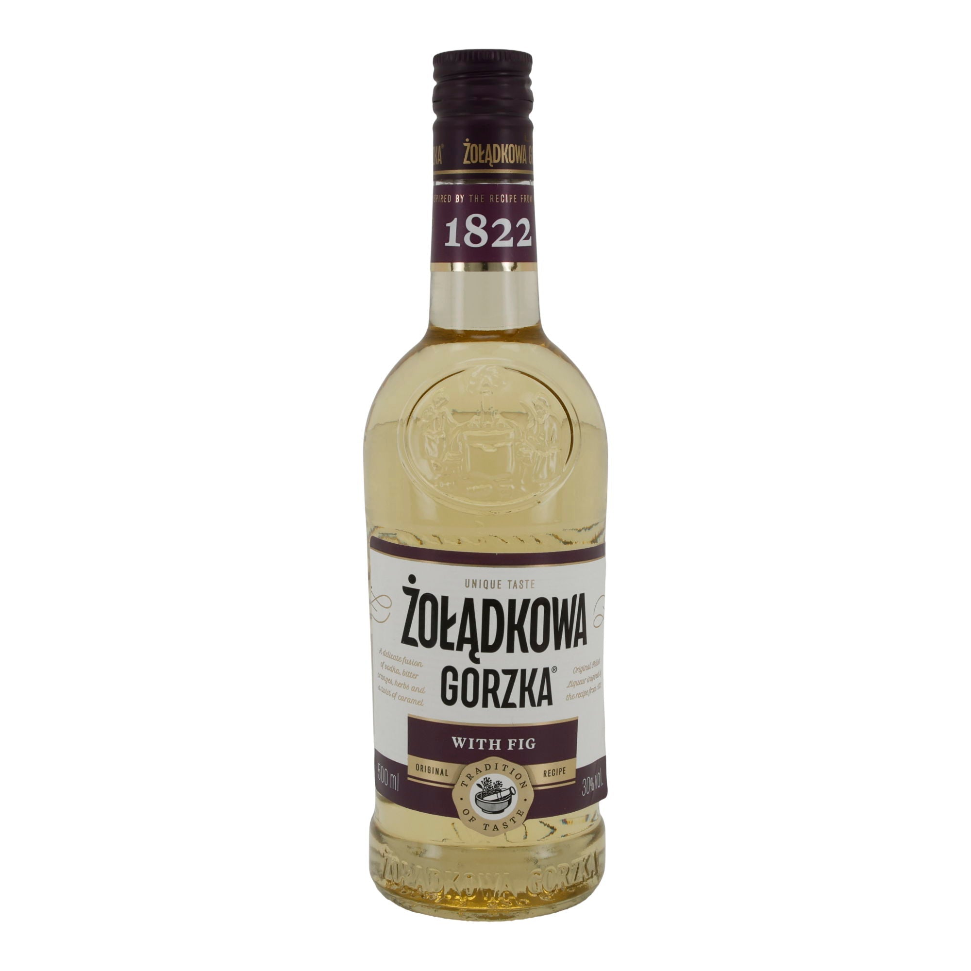 Likör Żołądkowa Gorzka | With Fig | Feigenlikör | 30 % vol | 500 ml - Taste Your World